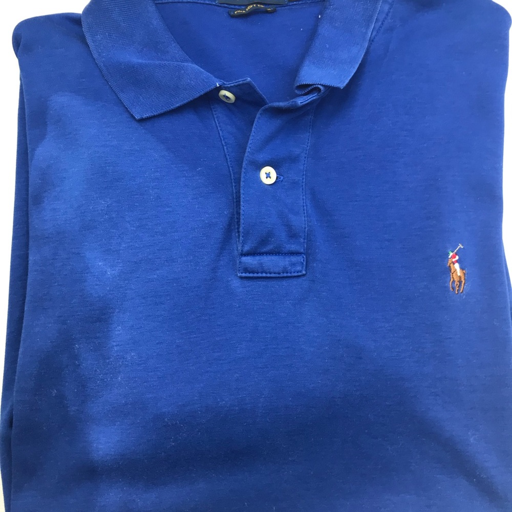 Polo by Ralph Lauren Men’s royal blue polo shirt size medium soft 100% Cotton